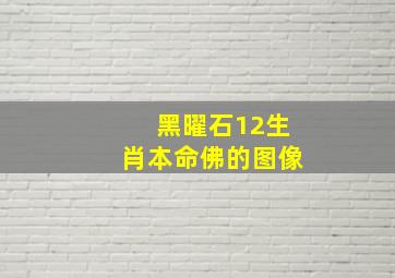 黑曜石12生肖本命佛的图像