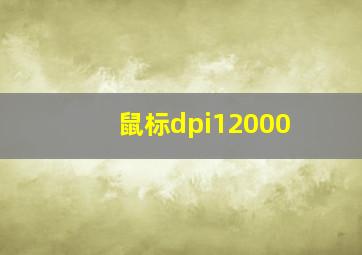 鼠标dpi12000