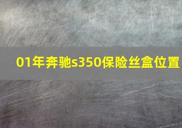 01年奔驰s350保险丝盒位置