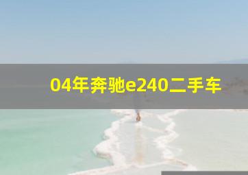 04年奔驰e240二手车