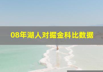 08年湖人对掘金科比数据