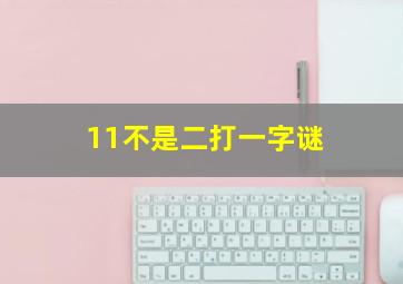 11不是二打一字谜