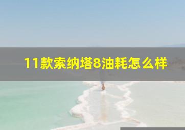 11款索纳塔8油耗怎么样