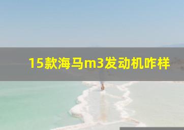 15款海马m3发动机咋样