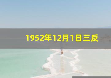 1952年12月1日三反