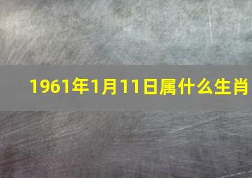 1961年1月11日属什么生肖