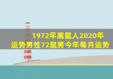 1972年属鼠人2020年运势男性72鼠男今年每月运势