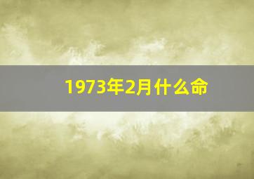 1973年2月什么命