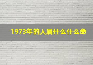 1973年的人属什么什么命