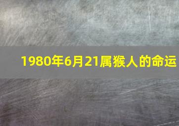 1980年6月21属猴人的命运