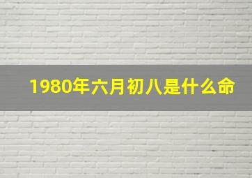 1980年六月初八是什么命