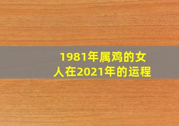 1981年属鸡的女人在2021年的运程