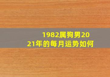 1982属狗男2021年的每月运势如何