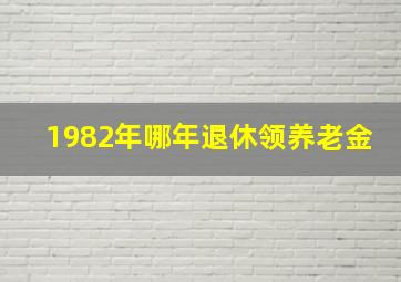 1982年哪年退休领养老金