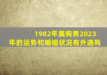 1982年属狗男2023年的运势和婚姻状况有外遇吗