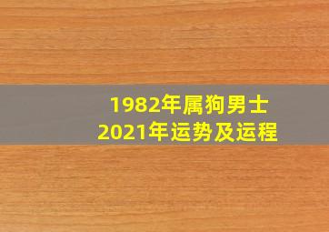 1982年属狗男士2021年运势及运程