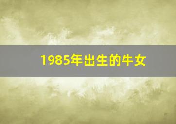 1985年出生的牛女