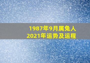 1987年9月属兔人2021年运势及运程