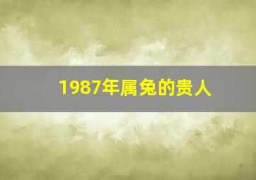 1987年属兔的贵人