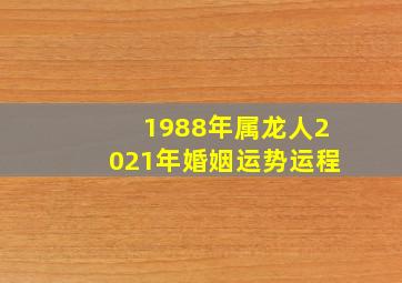 1988年属龙人2021年婚姻运势运程