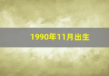 1990年11月出生