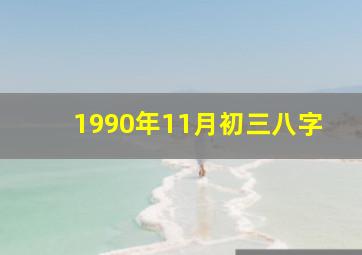 1990年11月初三八字