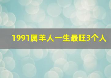 1991属羊人一生最旺3个人