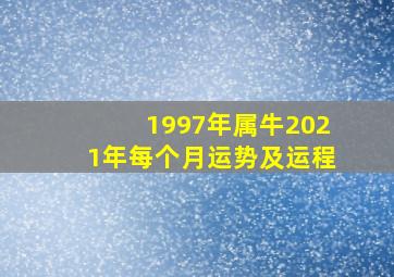 1997年属牛2021年每个月运势及运程