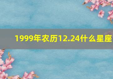 1999年农历12.24什么星座