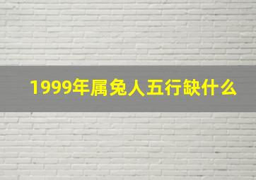 1999年属兔人五行缺什么