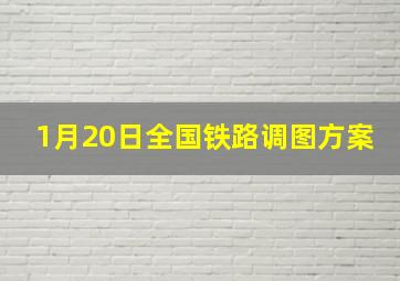 1月20日全国铁路调图方案