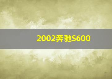 2002奔驰S600