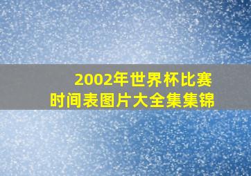 2002年世界杯比赛时间表图片大全集集锦