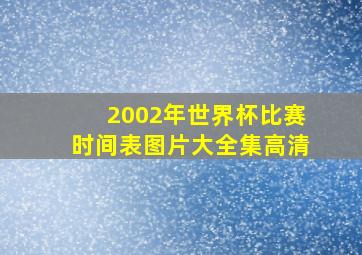 2002年世界杯比赛时间表图片大全集高清