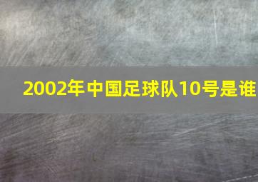 2002年中国足球队10号是谁