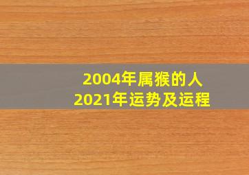 2004年属猴的人2021年运势及运程