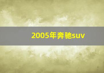 2005年奔驰suv