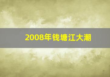 2008年钱塘江大潮