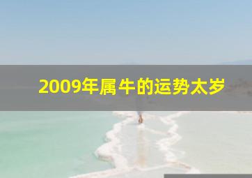 2009年属牛的运势太岁