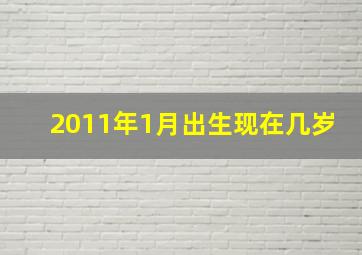 2011年1月出生现在几岁