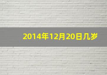 2014年12月20日几岁