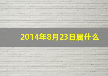 2014年8月23日属什么