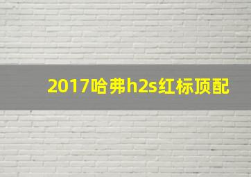 2017哈弗h2s红标顶配