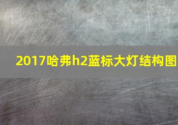 2017哈弗h2蓝标大灯结构图