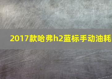 2017款哈弗h2蓝标手动油耗