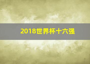 2018世界杯十六强