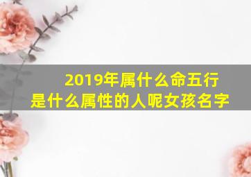 2019年属什么命五行是什么属性的人呢女孩名字