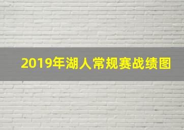 2019年湖人常规赛战绩图