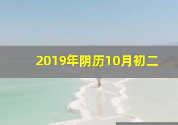 2019年阴历10月初二