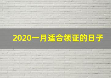 2020一月适合领证的日子